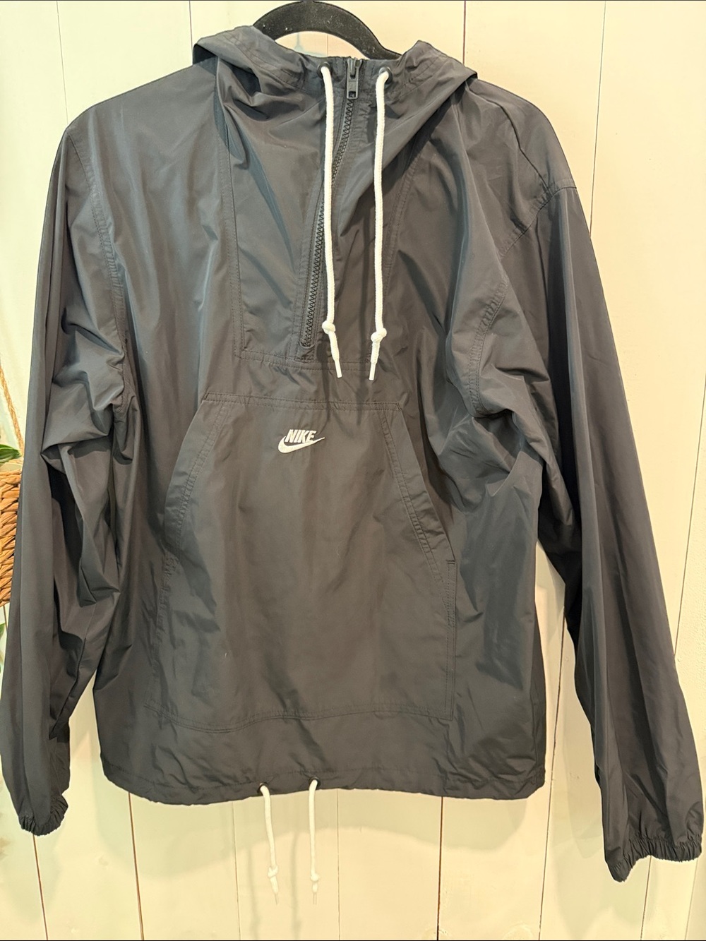 Nike Black Pullover Windbreaker Hoodie
